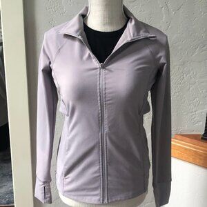 Apana Light Purple Full Zip Up Sweatshirt/ Yoga Light Jacket Size: XS